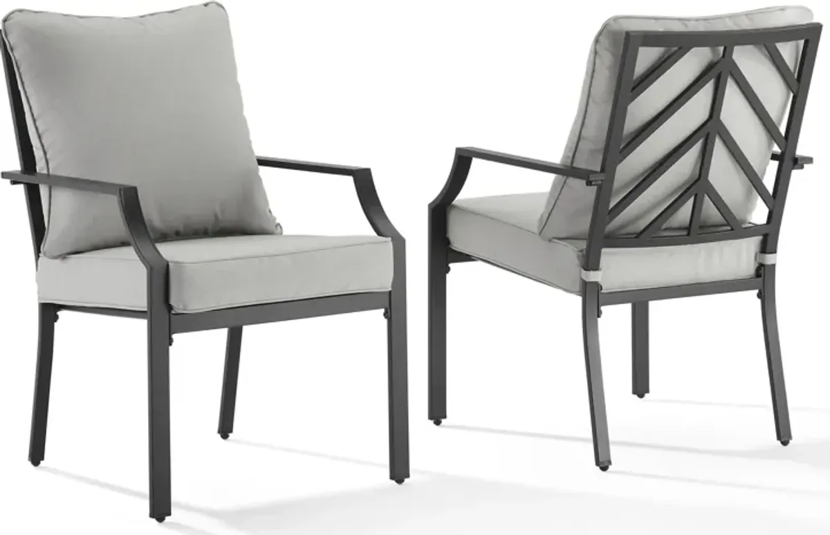 Boise Outdoor Set of 2 Dining Chairs