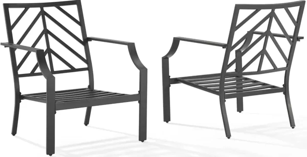 Boise Outdoor Set of 2 Lounge Chairs