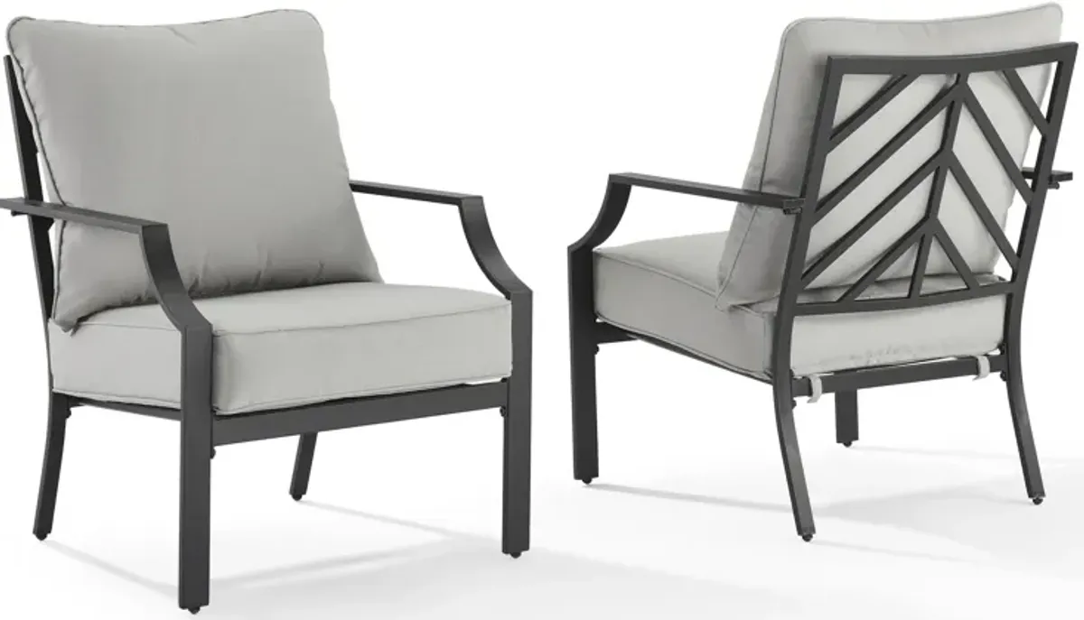 Boise Outdoor Set of 2 Lounge Chairs