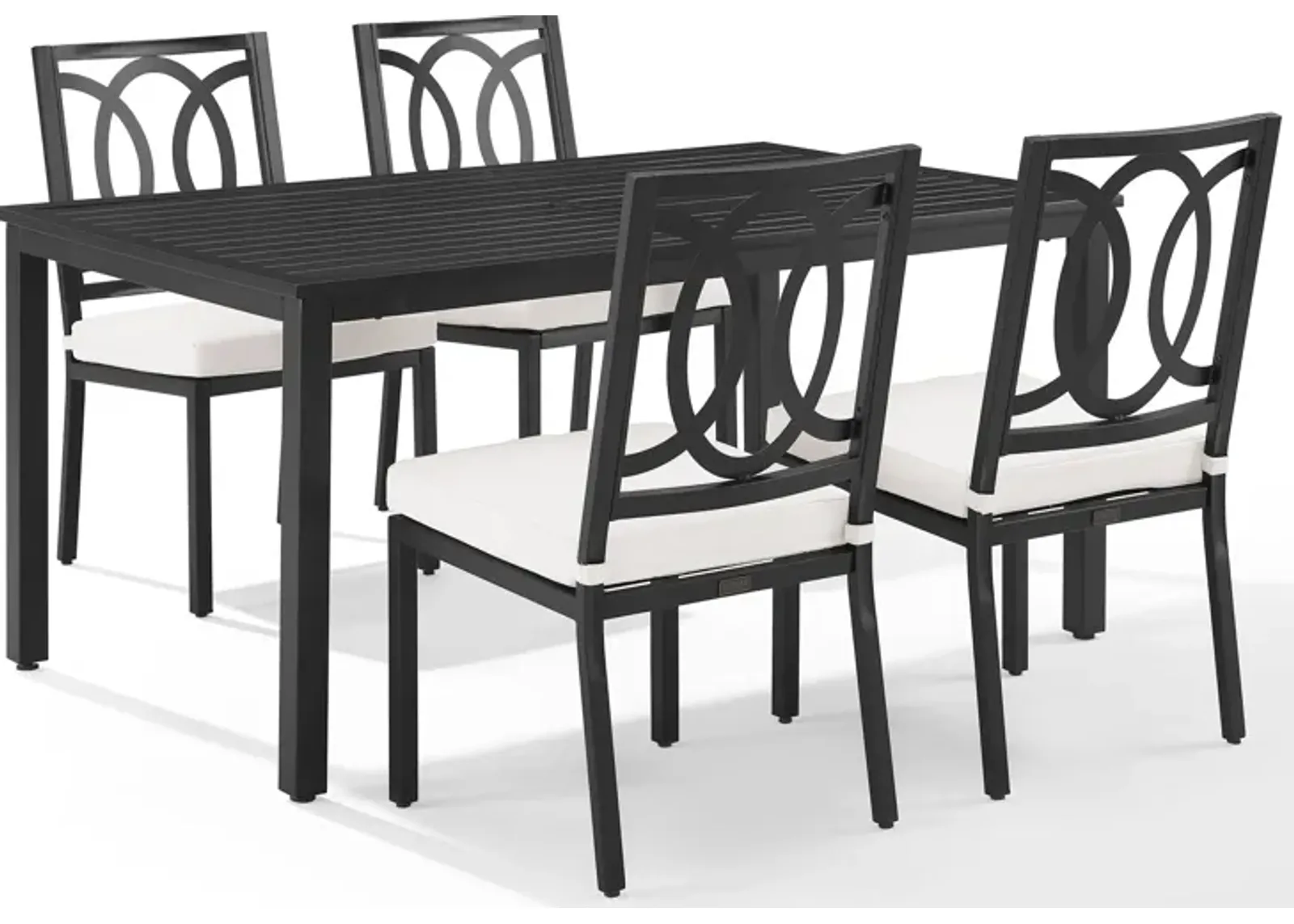 Whidbey Outdoor Dining Table and 4 Dining Chairs