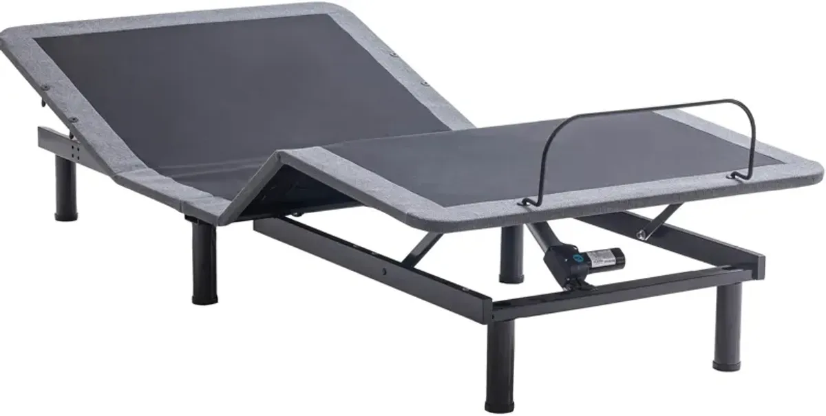 Leona Twin XL Adjustable Bed Frame - Black