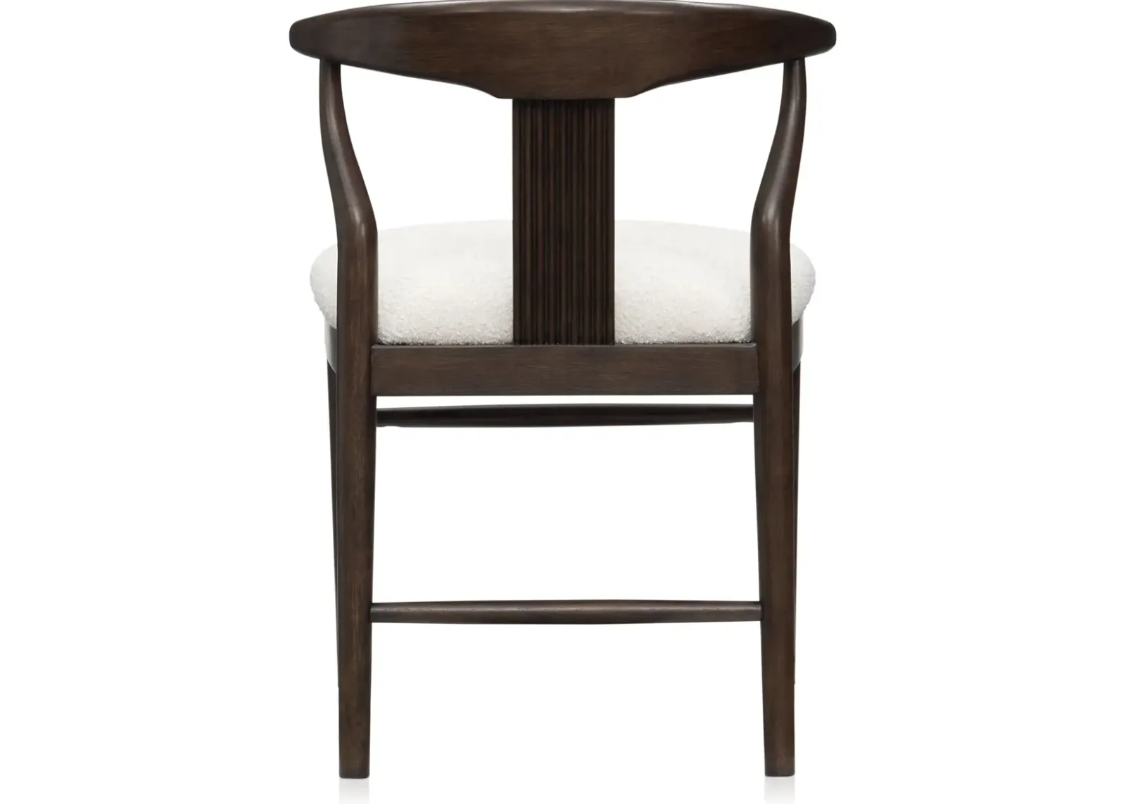 Santa Monica Rectangle Dining Table with 4 Wishbone-Back Dining Chairs and 2 Upholstered Dining Chai