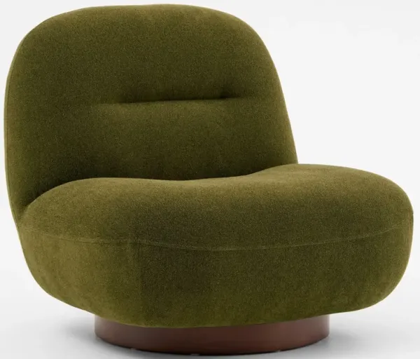 Elise Swivel Accent Chair - Peat