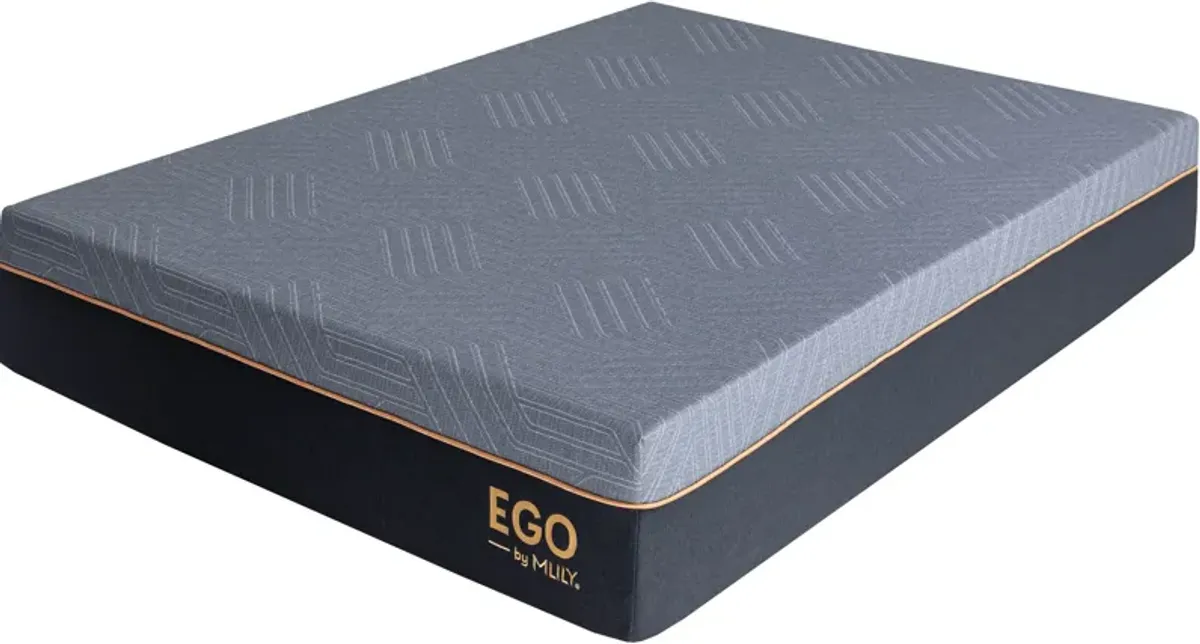 Ventilated Copper-Gel AeroFusion Memory Foam 12" Twin Mattress in a Box - Black