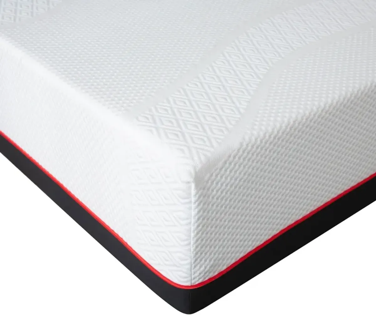 Gel Bamboo Charcoal AeroFusion Foam 12" Twin Mattress in a Box - Multicolor