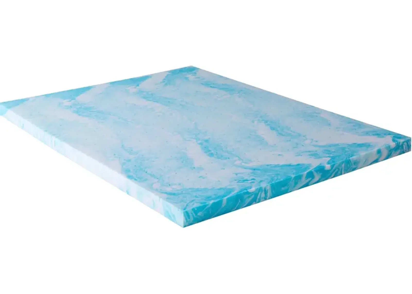 AeroFusion Memory Foam 3" King Mattress Topper - Blue