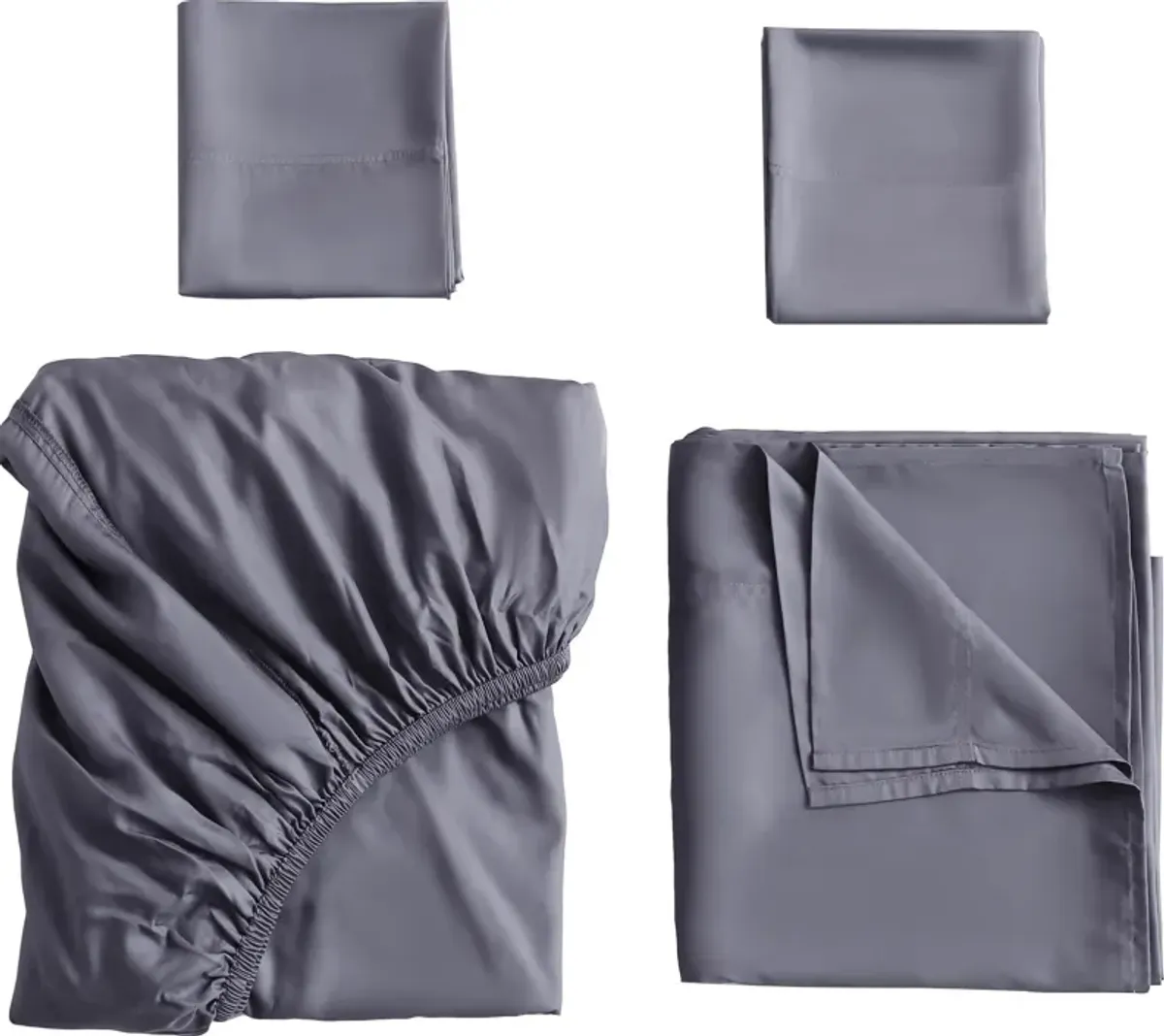 Bamboo Twin Sheet Set - Dark Gray