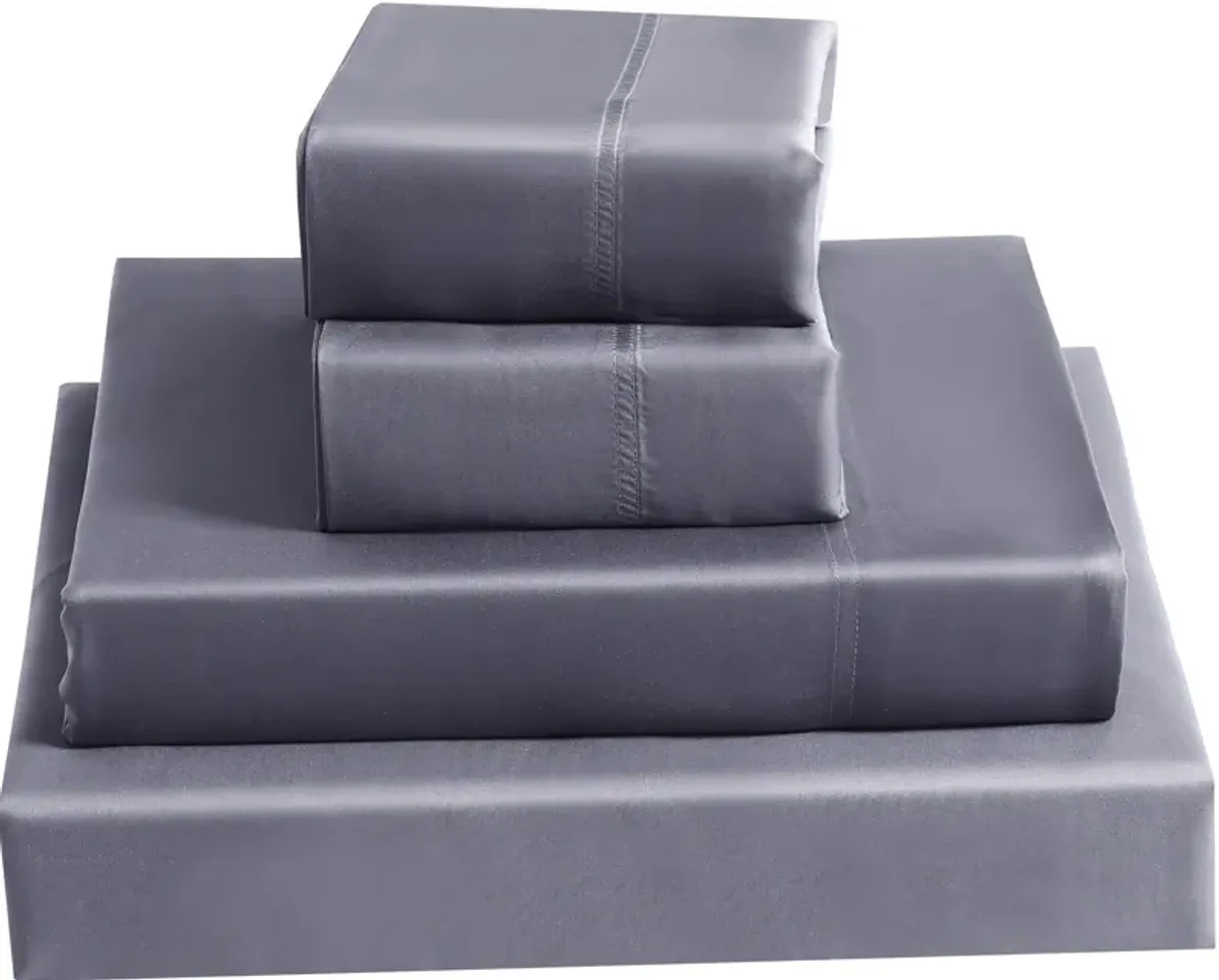 Bamboo Twin Sheet Set - Dark Gray