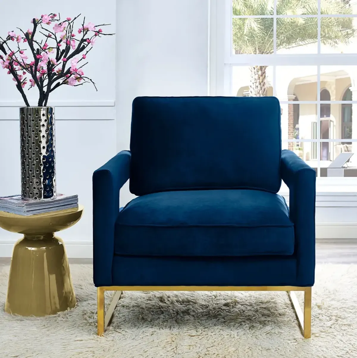 Mellissa Accent Chair - Navy