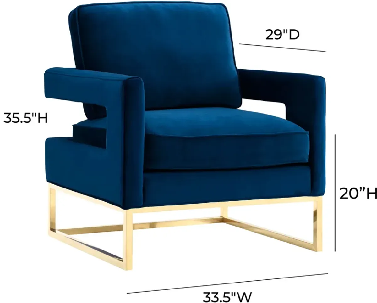 Mellissa Accent Chair - Navy