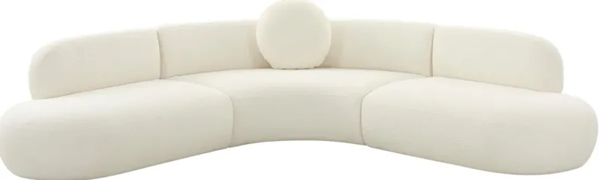 Clifford 3-Piece Sectional - Cream