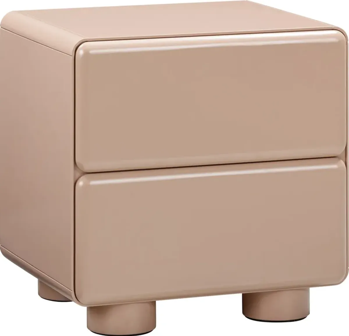 Tischa 2-Drawer Nightstand - Taupe