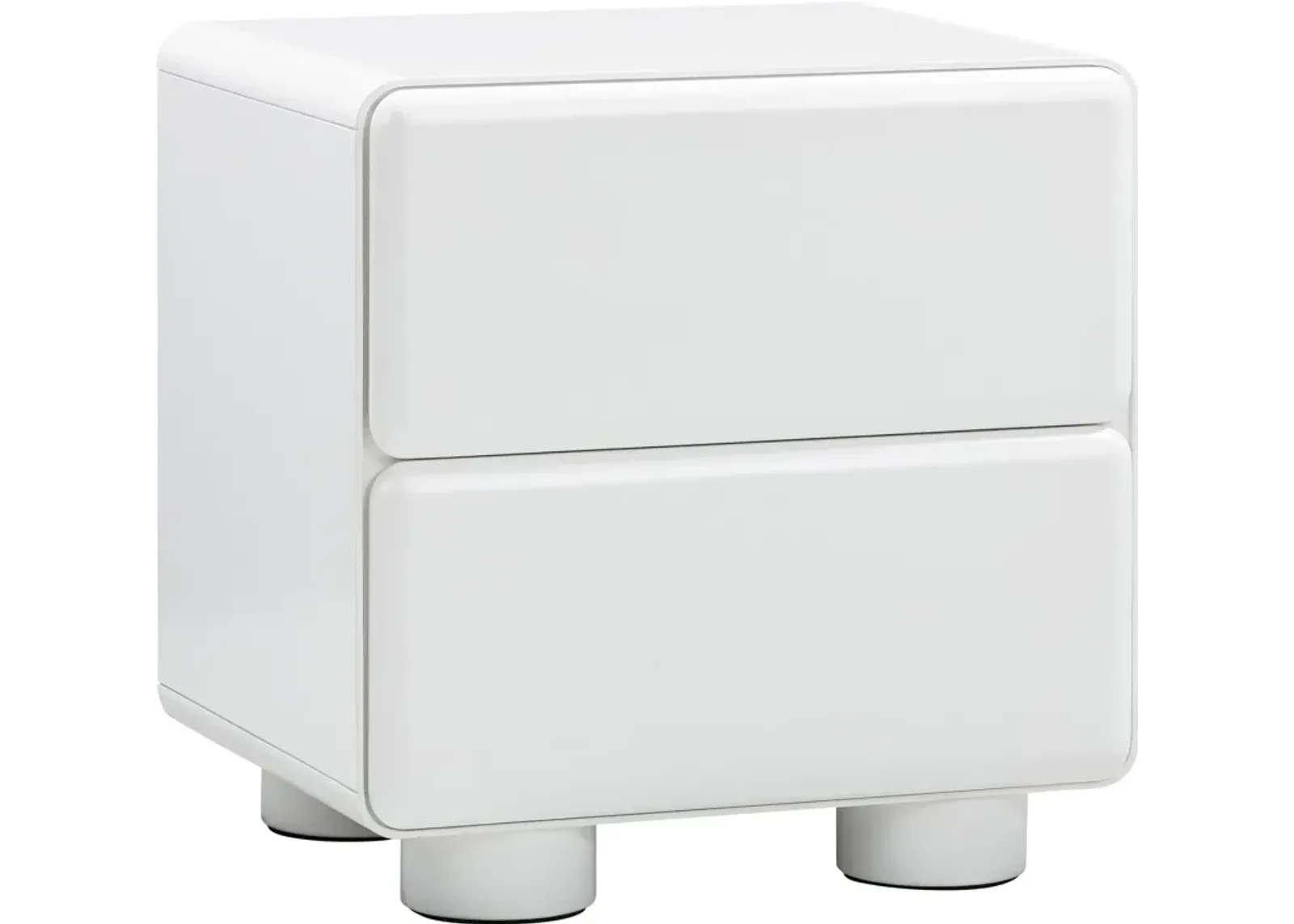 Tischa 2-Drawer Nightstand - White