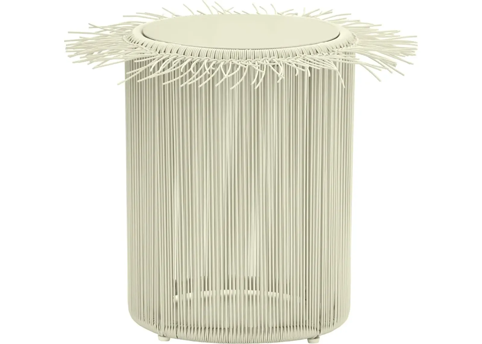 La Jolla Outdoor End Table - Cream