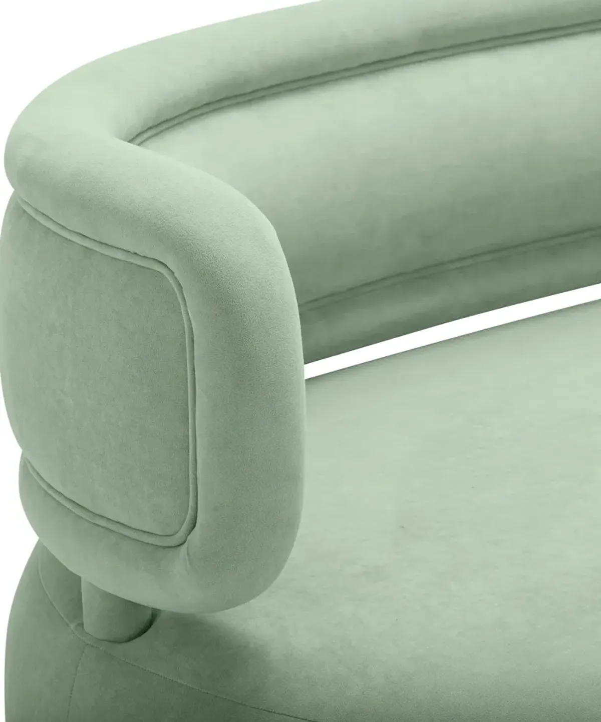 Leyla Sofa - Mint Green Velvet