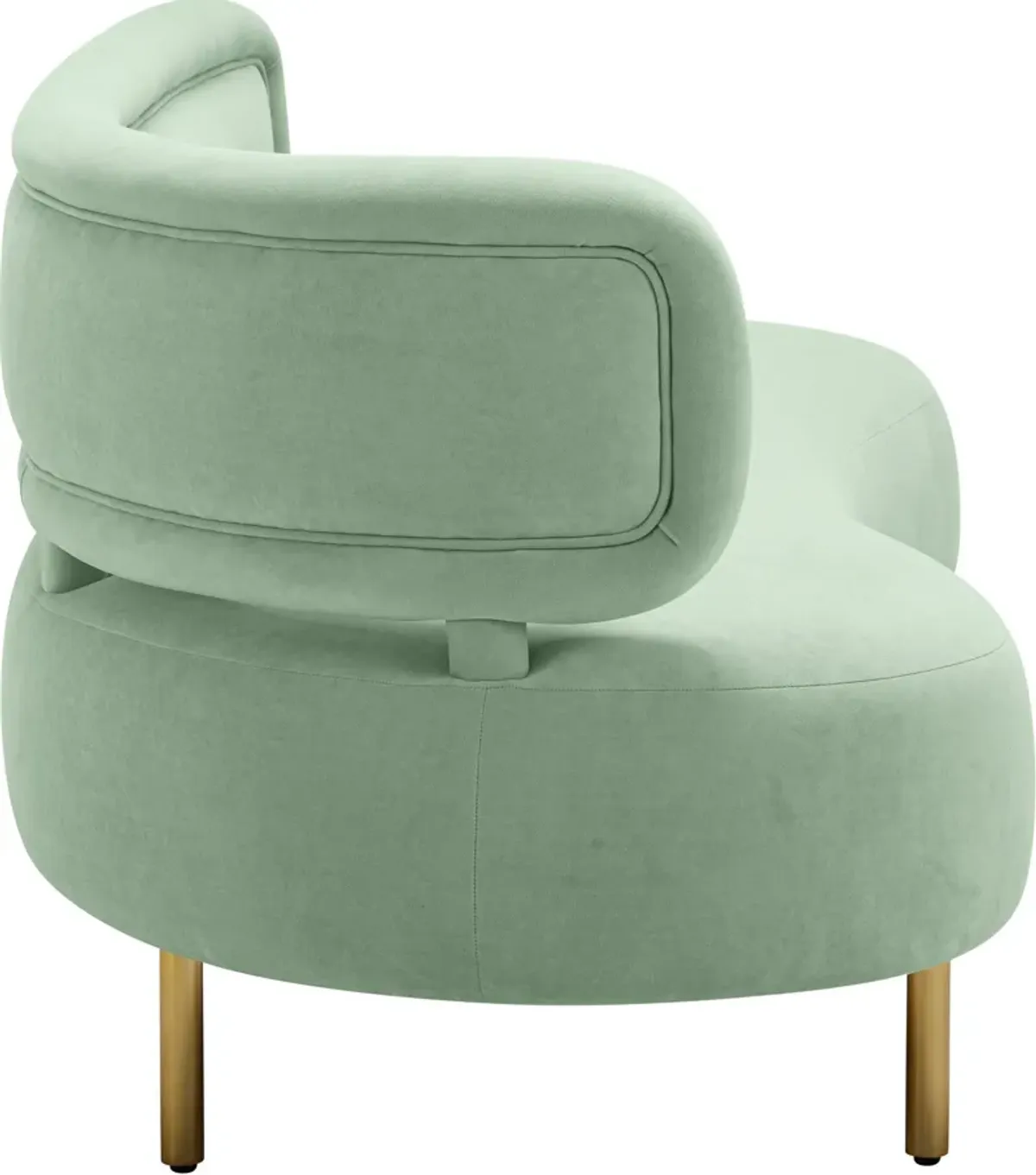 Leyla Sofa - Mint Green Velvet