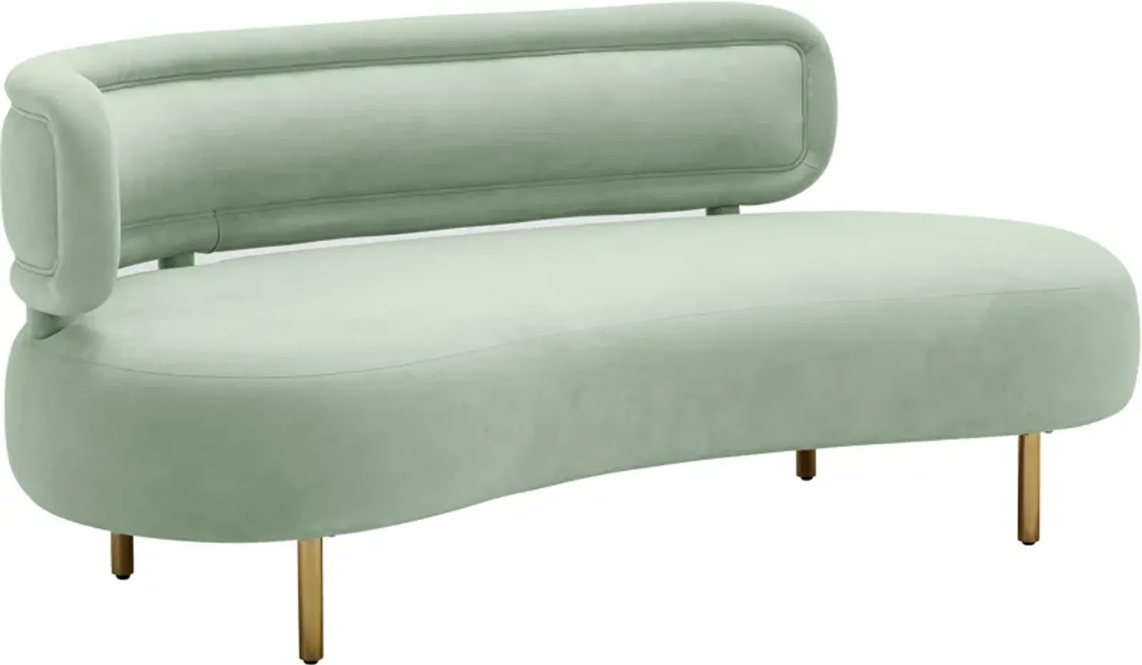 Leyla Sofa - Mint Green Velvet