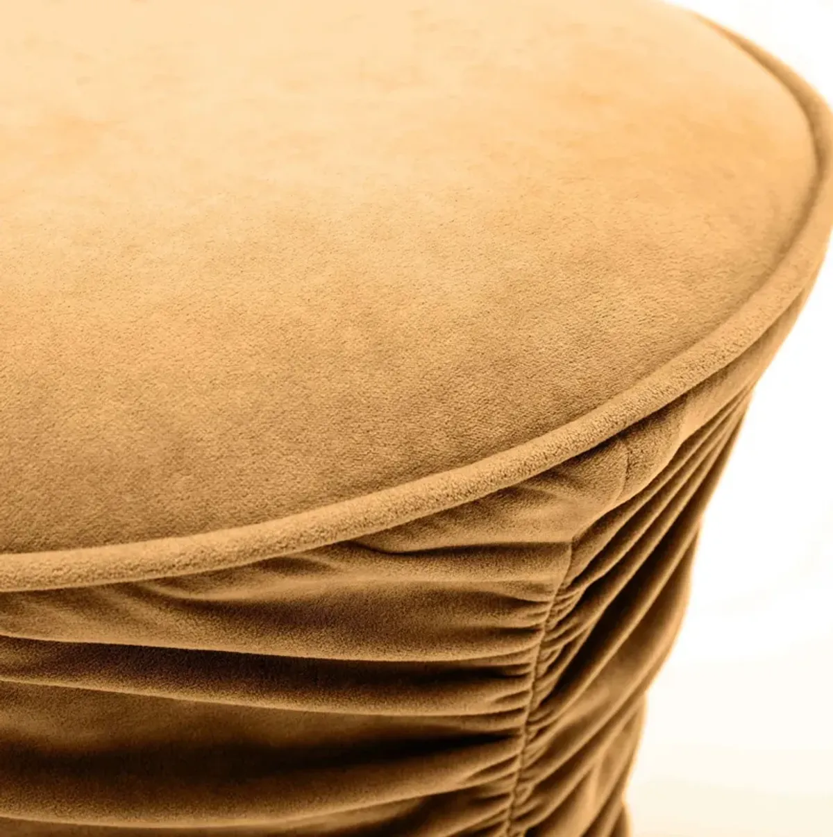 Zirconia Ottoman - Dark Terracotta Velvet