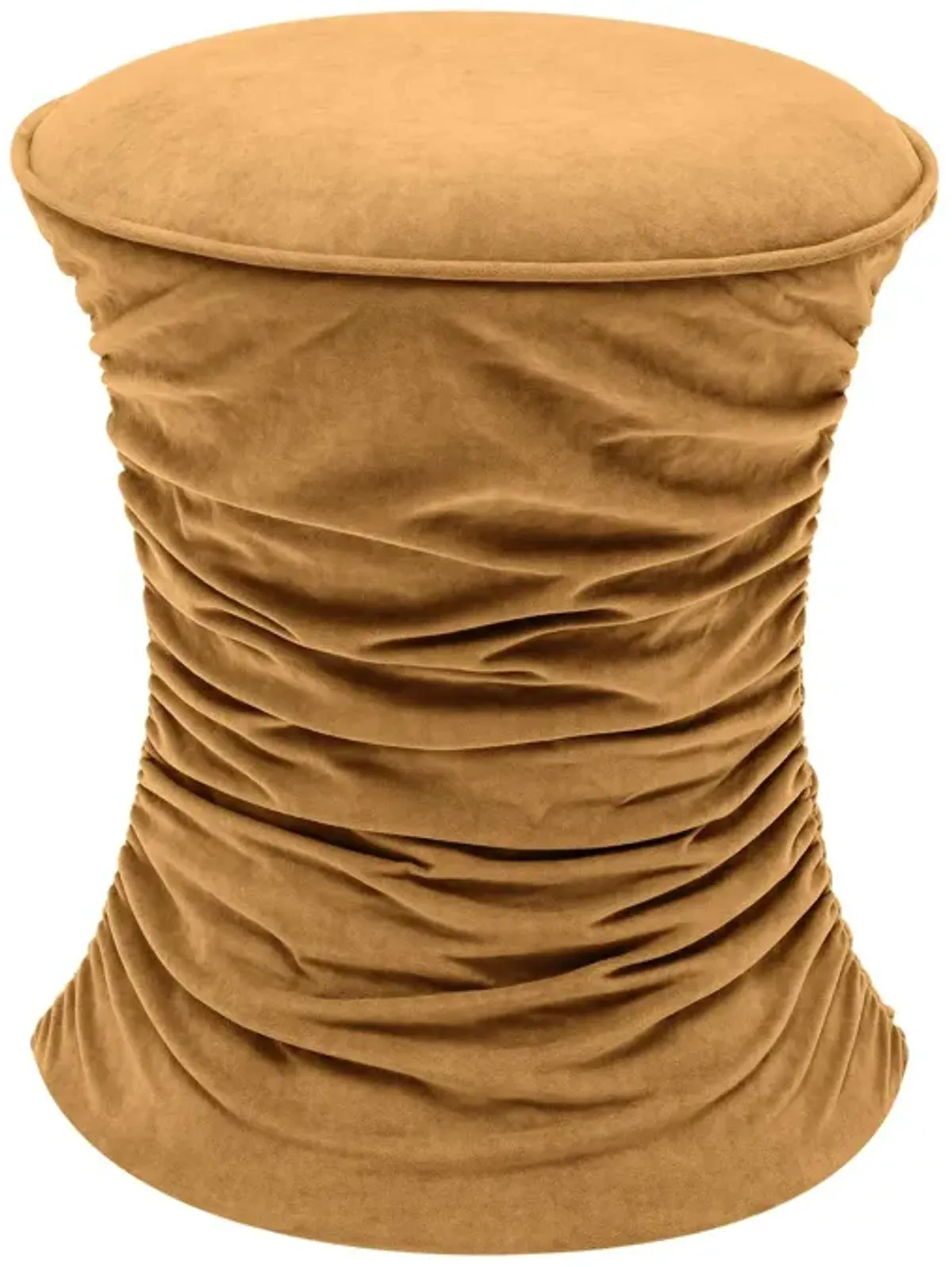 Zirconia Ottoman - Dark Terracotta Velvet