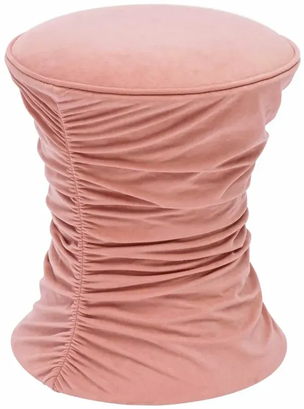 Zirconia Ottoman - Rose Pink Velvet
