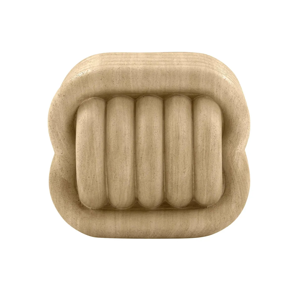 Padre Indoor/Outdoor Accent Stool - Travertine