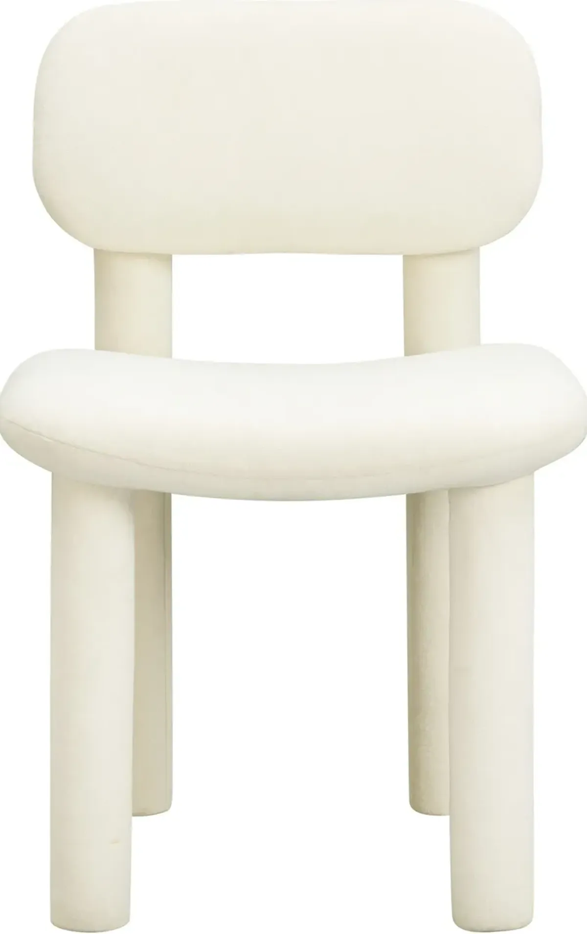 Cassini Dining Chair - Ivory White Velvet