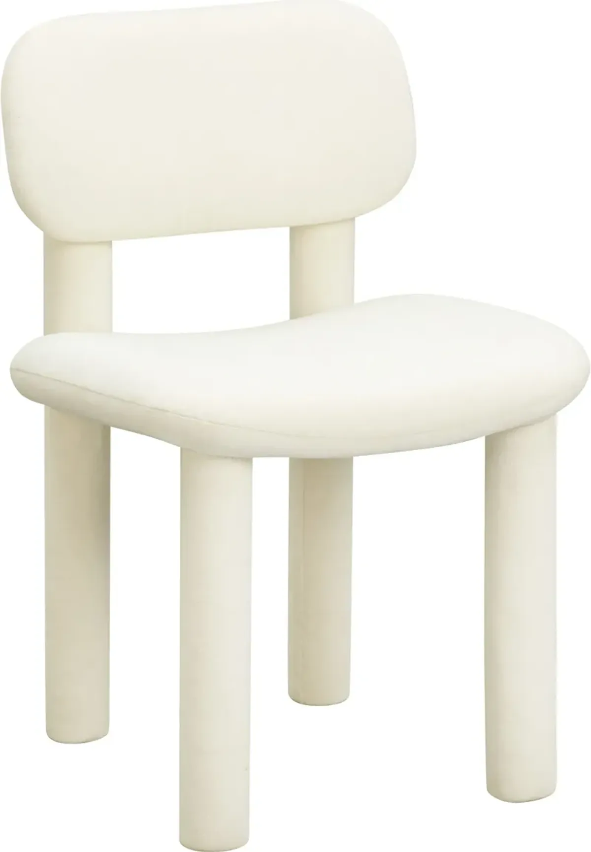 Cassini Dining Chair - Ivory White Velvet