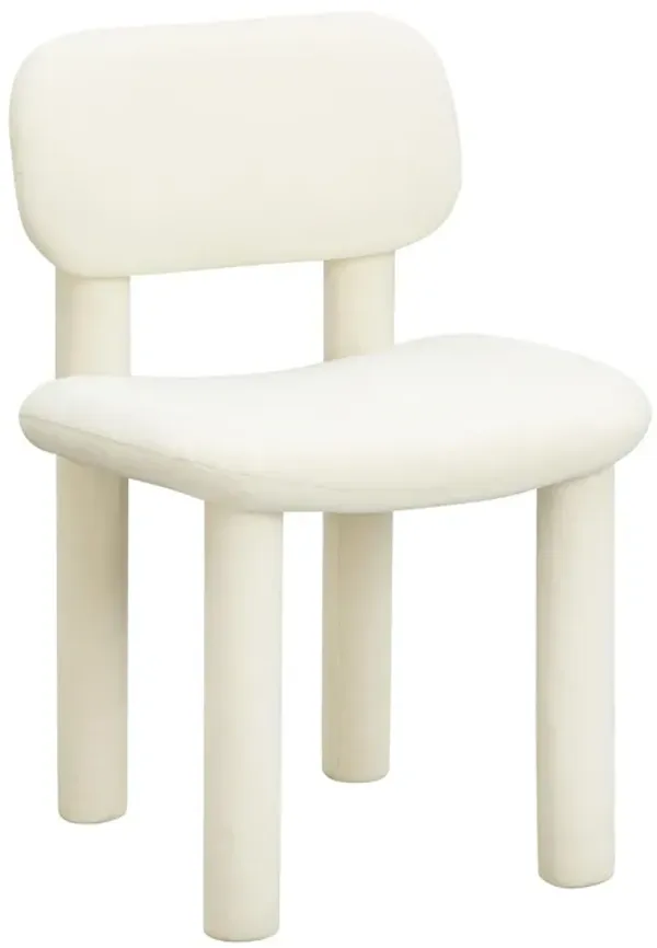 Cassini Dining Chair - Ivory White Velvet