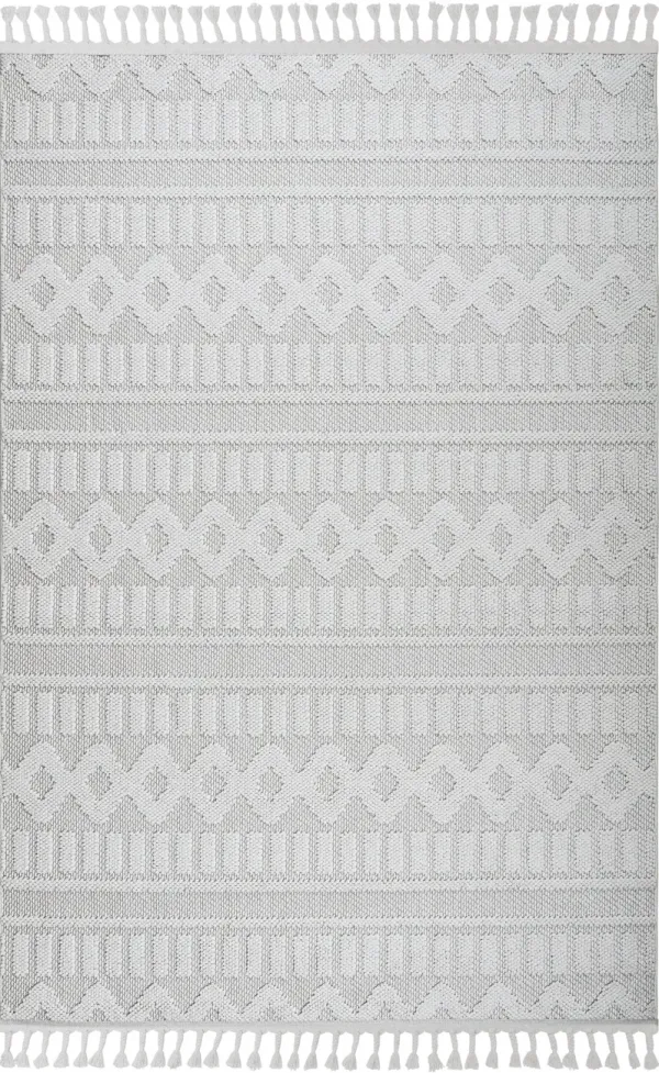 Cedar 8' x 10' Area Rug - White/Beige