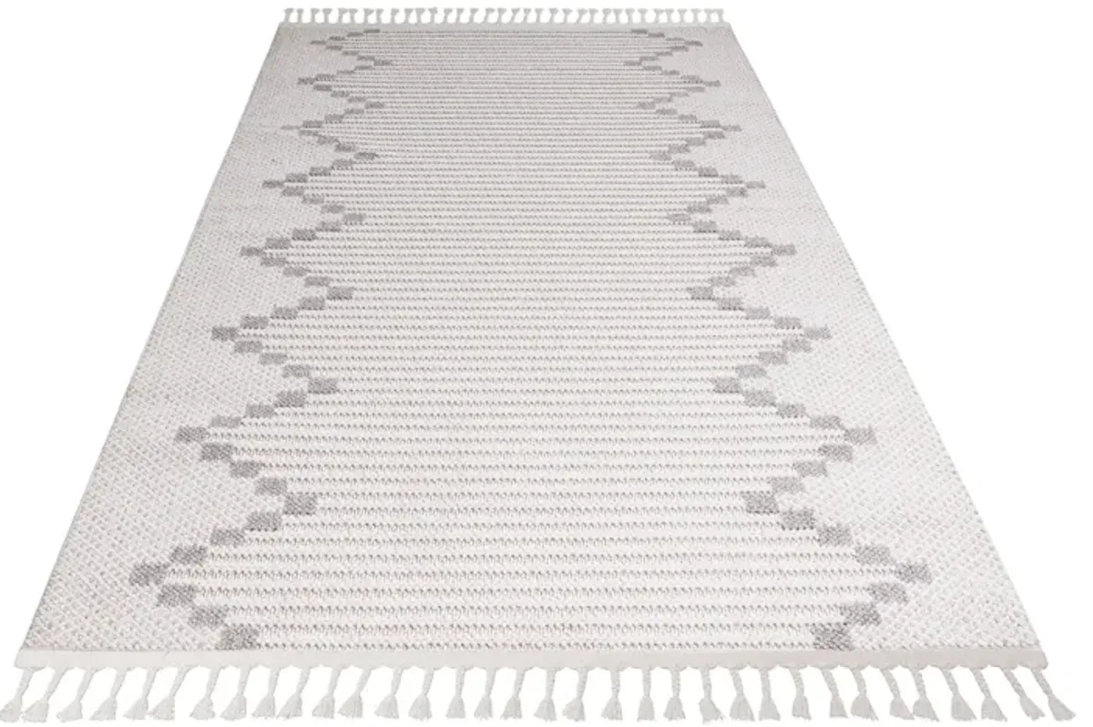 Fern 8' x 10' Area Rug - White/Gray