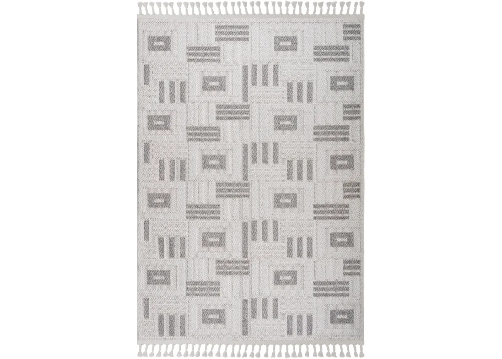 Gaia 5' x 8' Area Rug - Beige/Gray