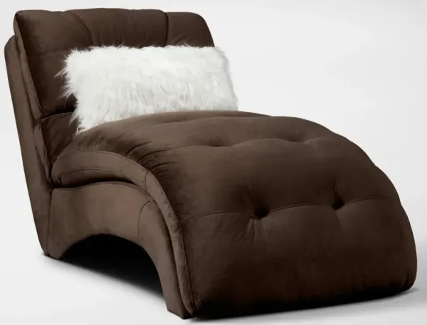 Cordelle Chaise - Chocolate