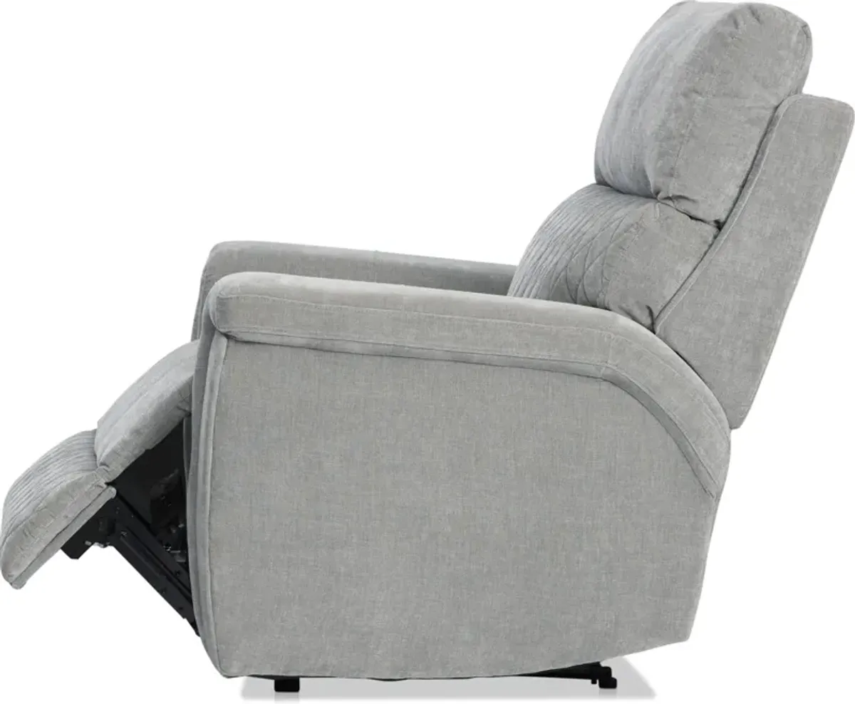 Maxie Dual-Power Recliner - Dove