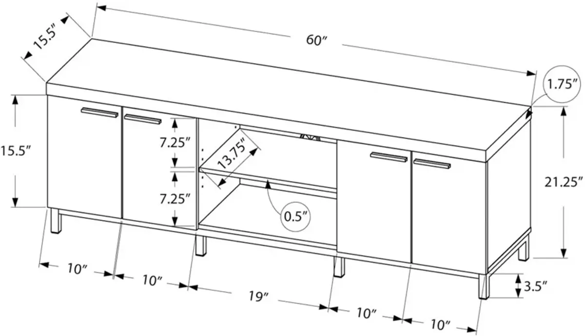 Evelyn 60" TV Stand