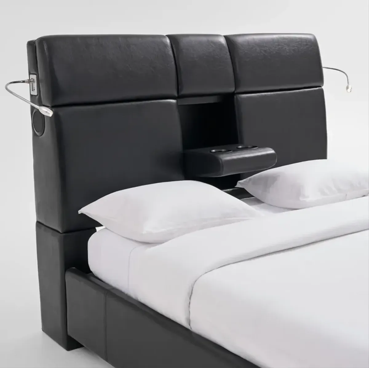 Eclipse Upholstered King Bed with Bluetooth® Speakers