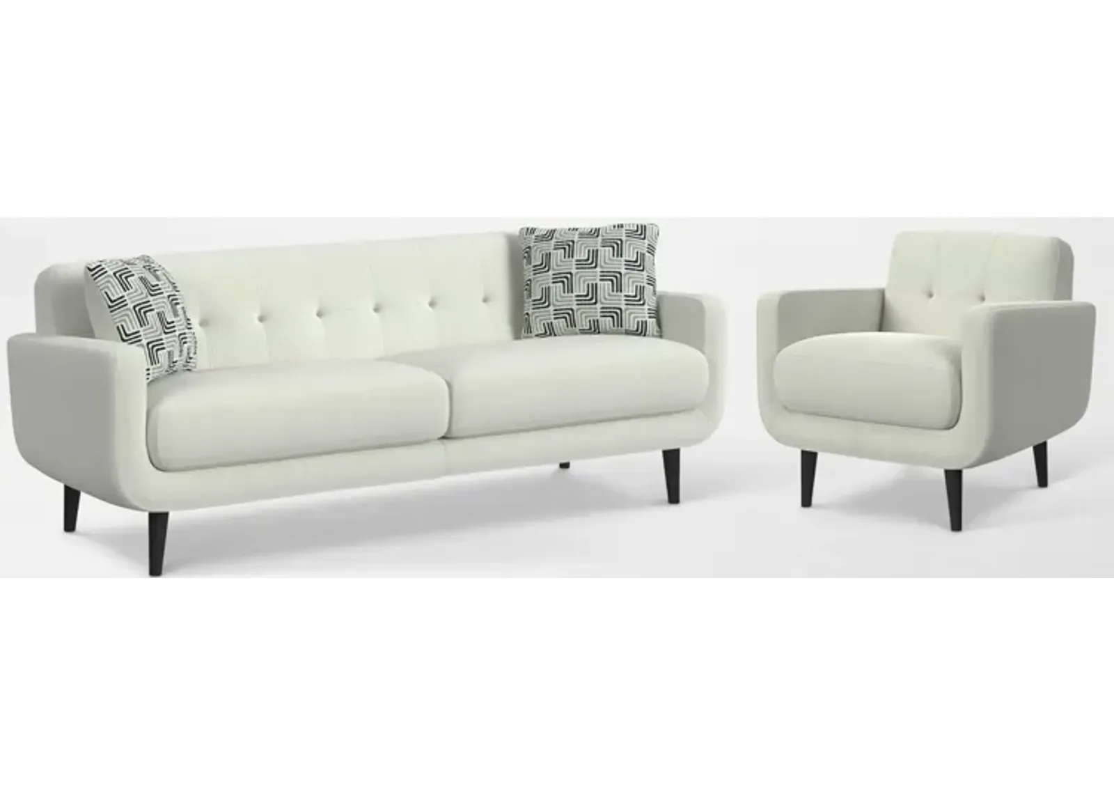 Miranda Sofa and Accent Chair Set