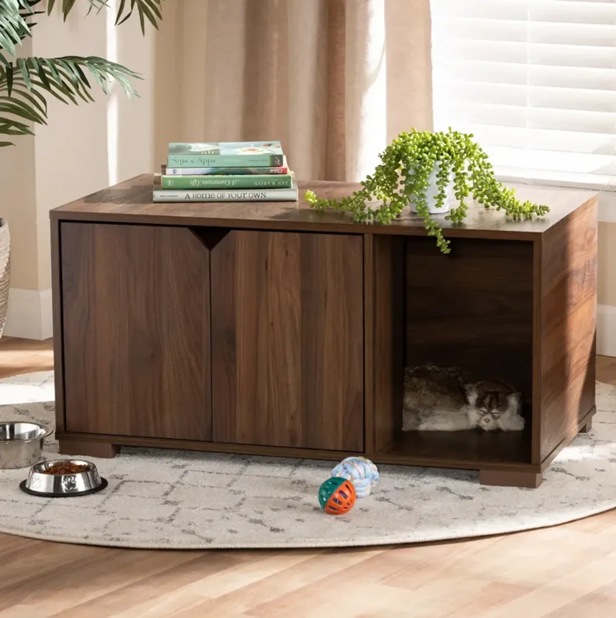 Binx Litter Box Enclosure - Walnut