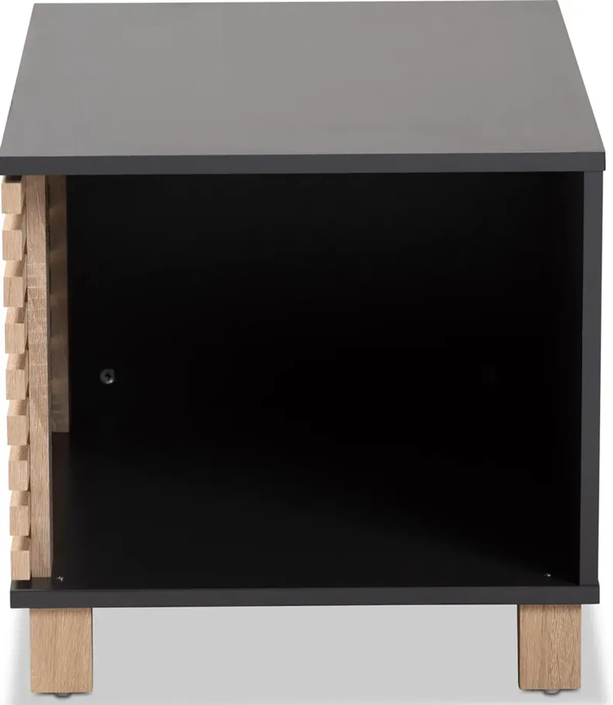 Felix Litter Box Enclosure - Gray/Oak