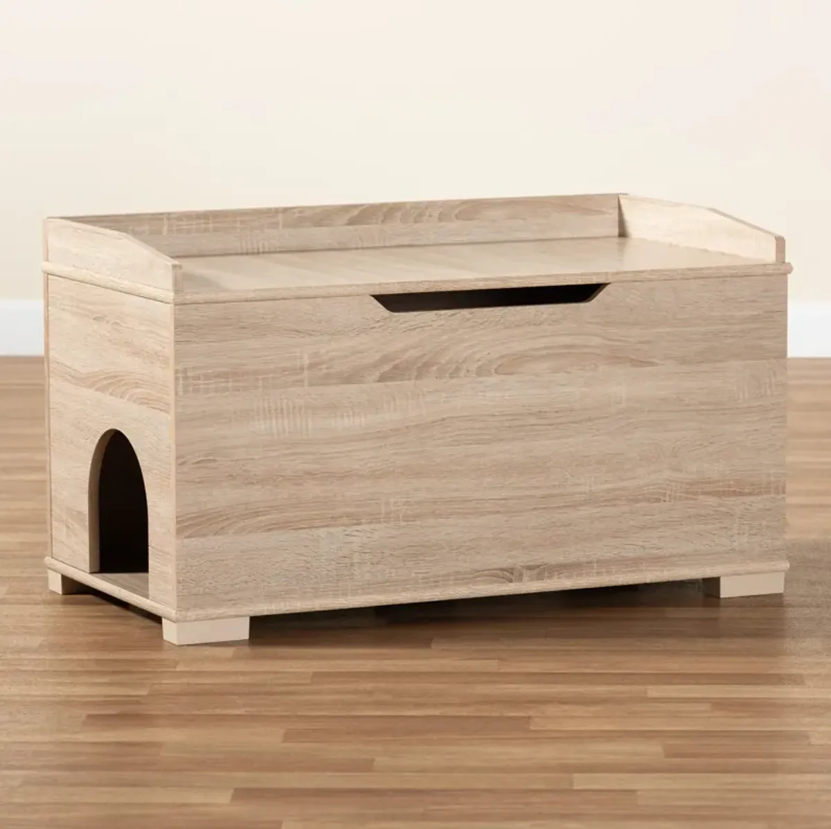 Ziggy Litter Box Enclosure - Oak