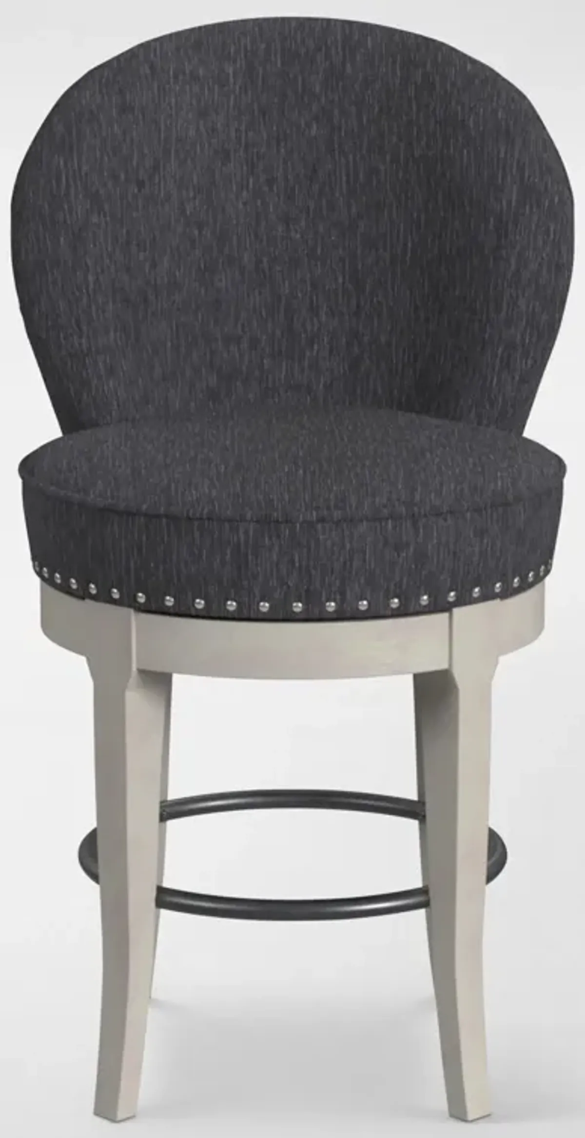 Bates Counter-Height Swivel Stool - Charcoal