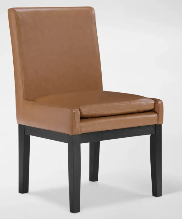 Auburn Host Chair - Light Brown/Black Legs