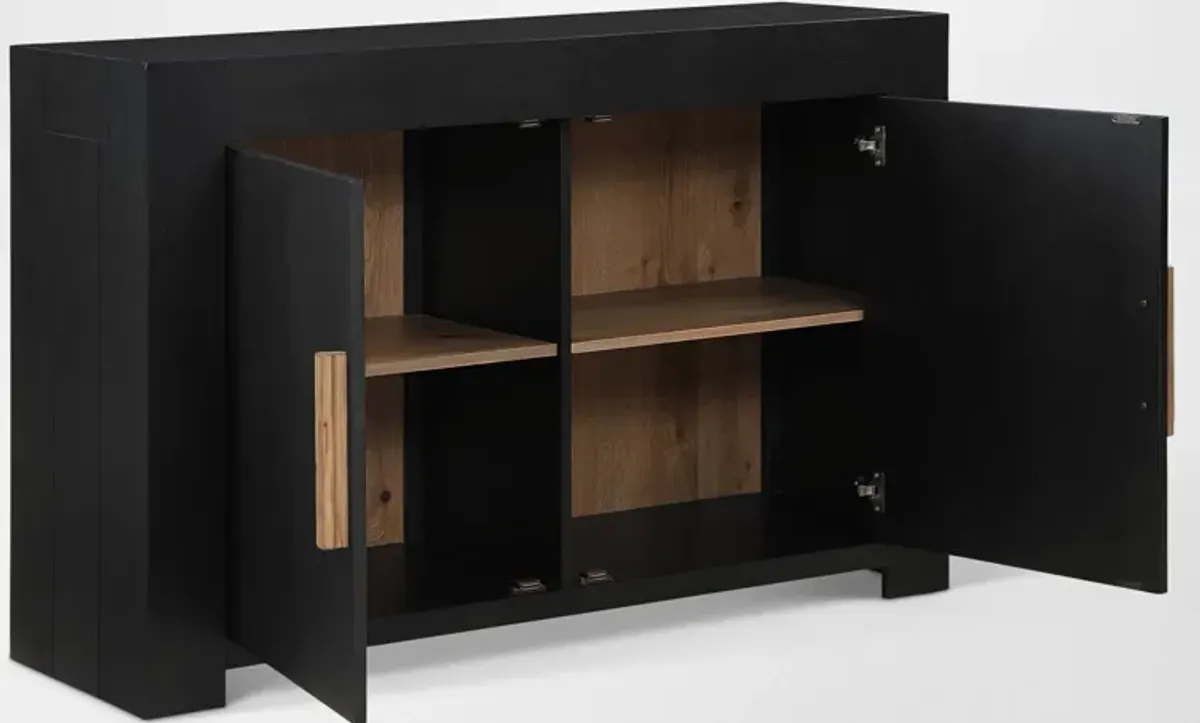 Auburn Server with USB Charging - Black