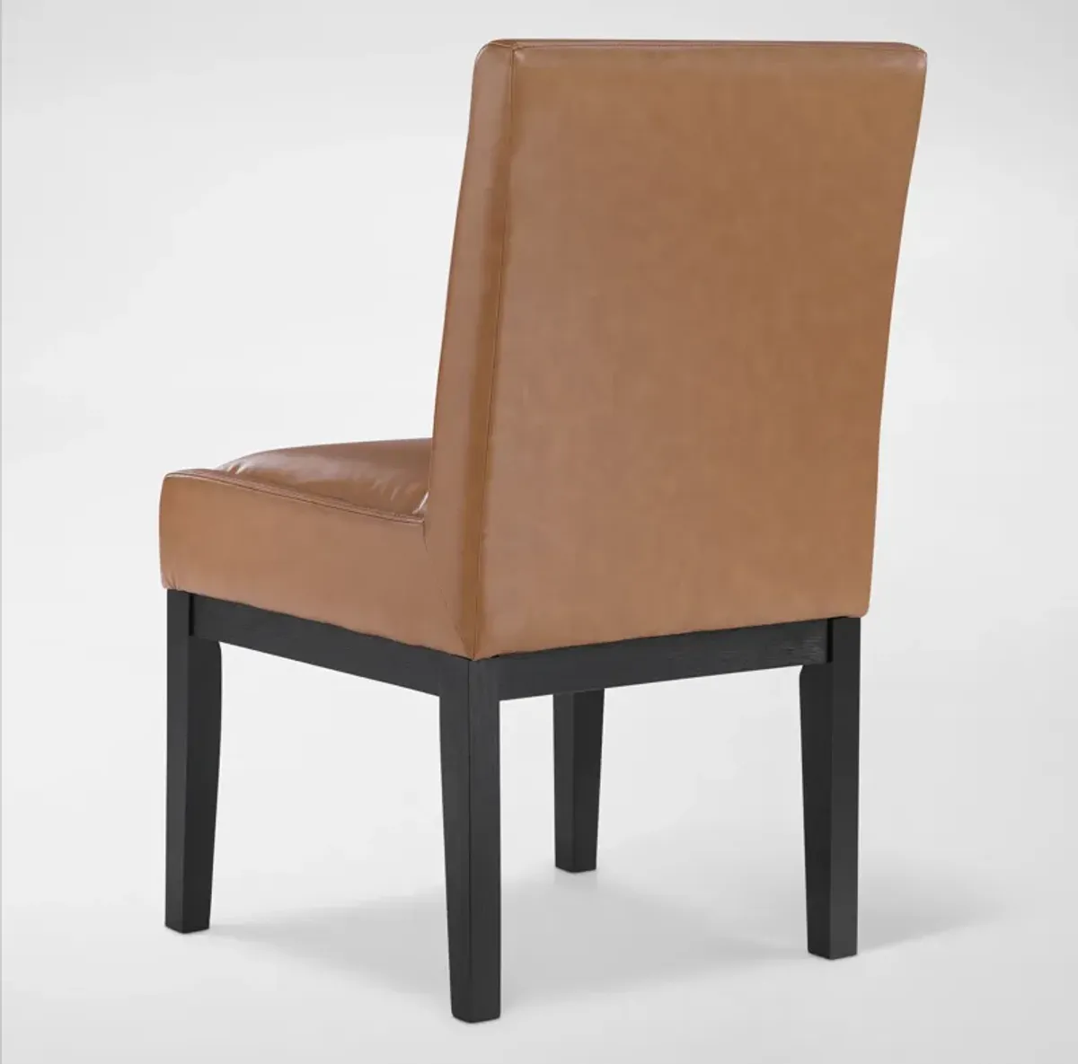 Auburn Dining Table and 6 Host Chairs - Light Brown/Black Legs