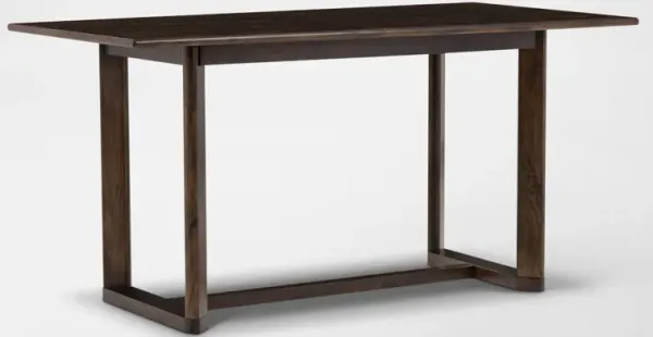 Boca Solid Wood Counter-Height Dining Table - Brown
