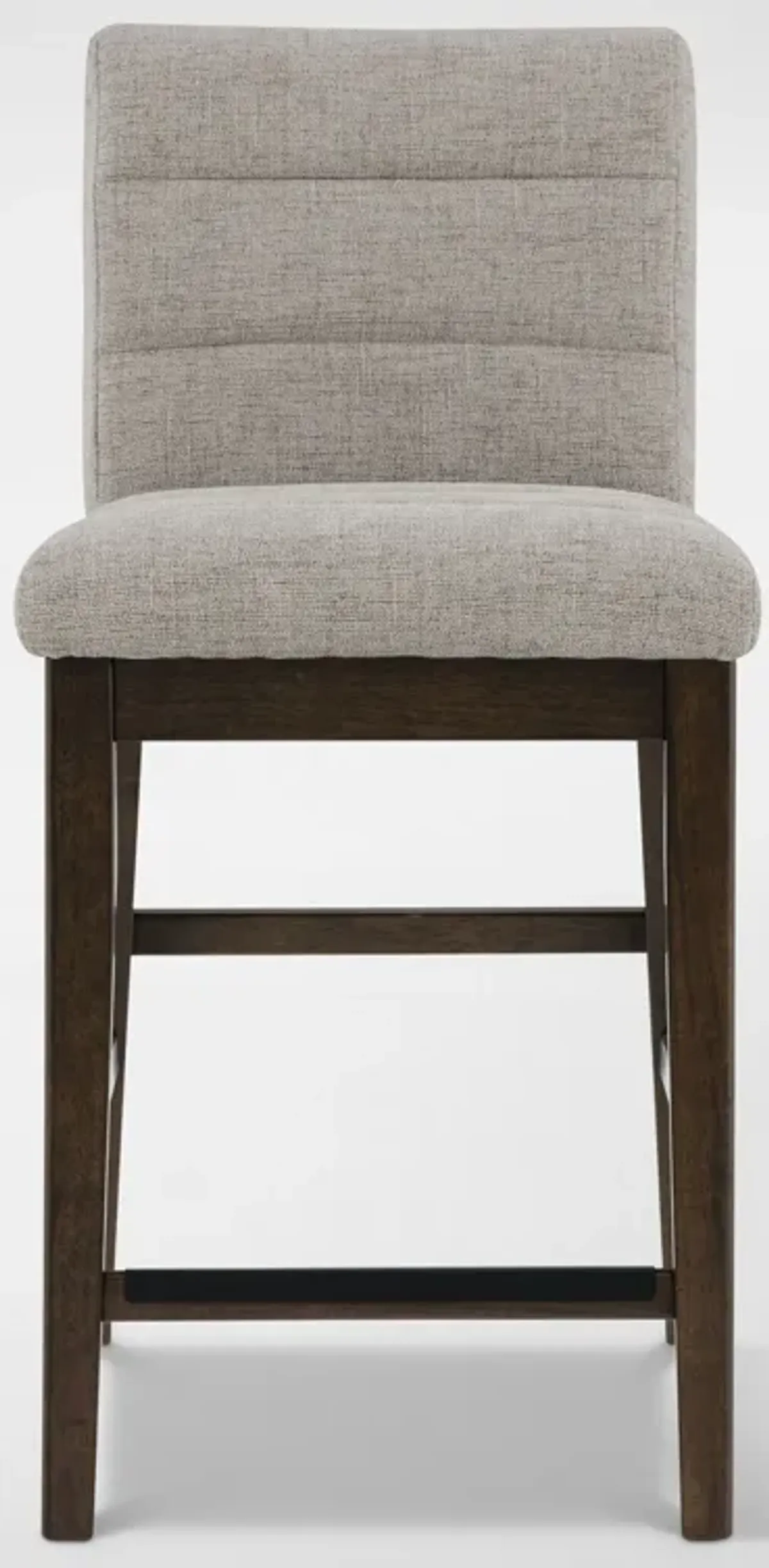 Boca Solid Wood Counter-Height Dining Table and 4 Upholstered Stools - Boca Brown