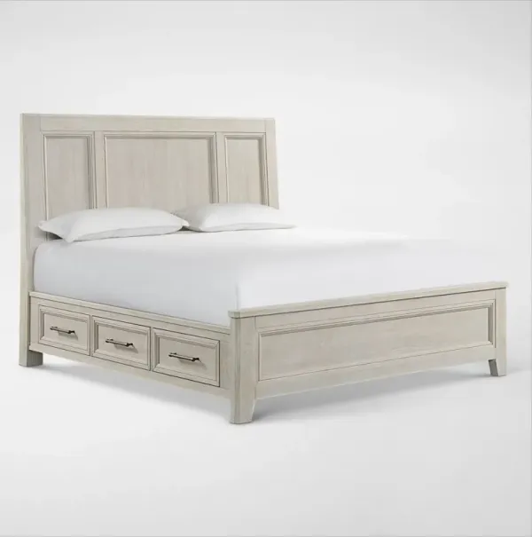 Windward Solid Wood Storage Bed - King