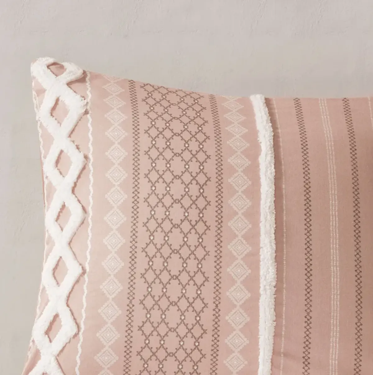 Kashton Full/Queen Comforter Set - Blush