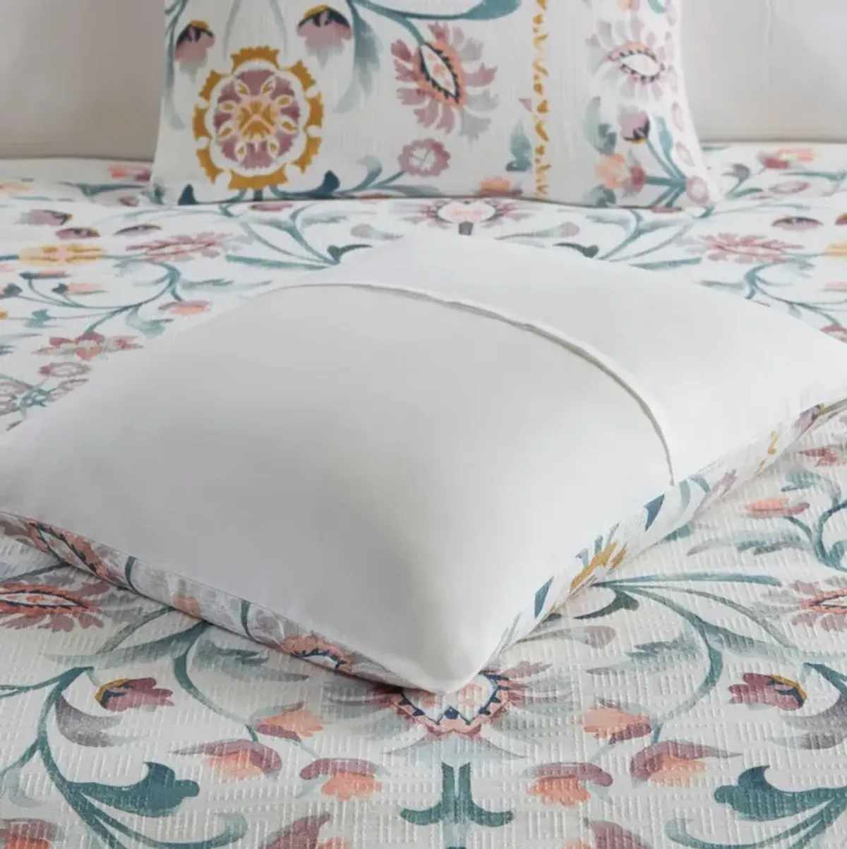 Destiny Full/Queen Comforter Set - White/Multi