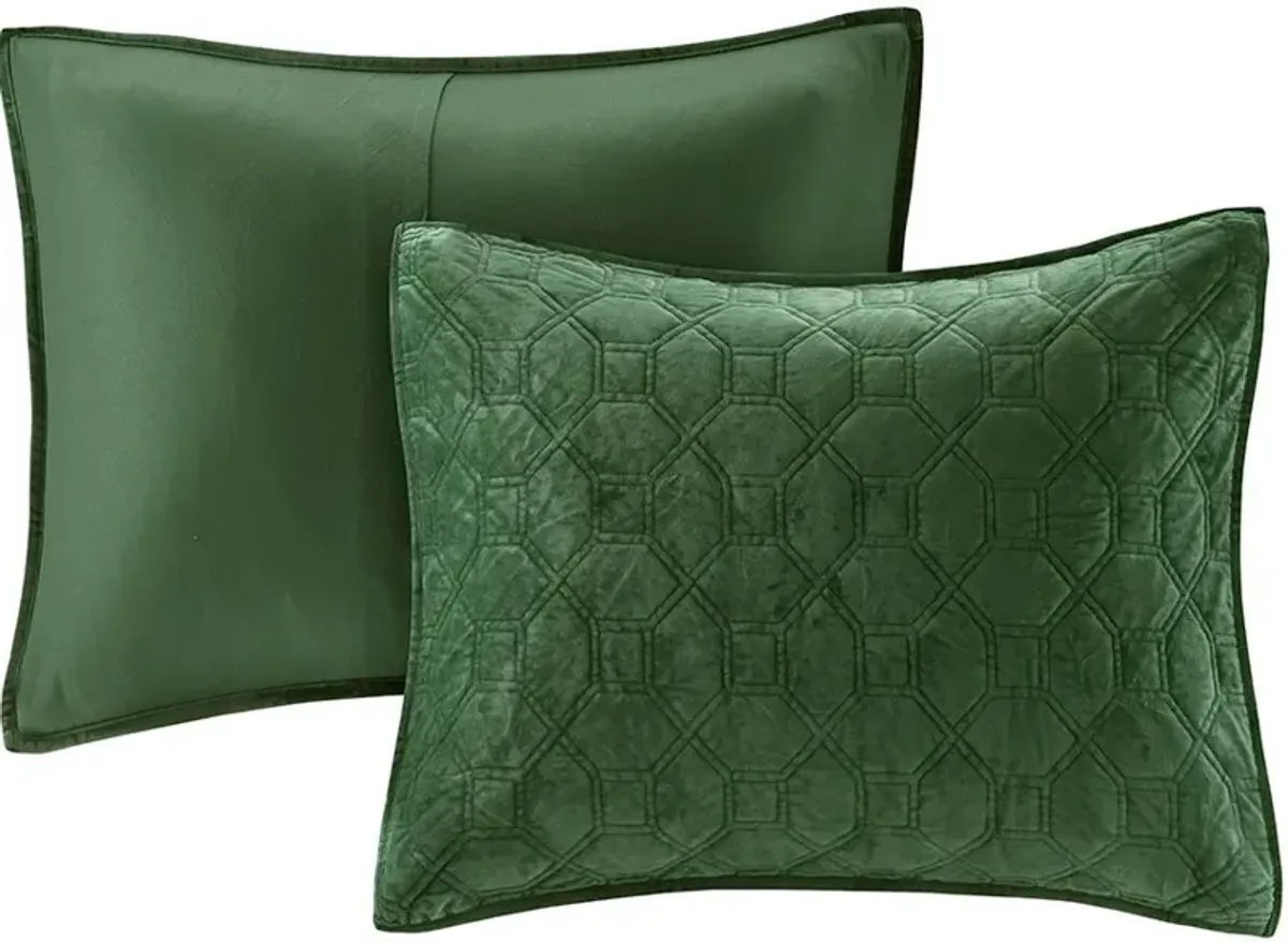 Coraline Full/Queen Quilt Set - Green