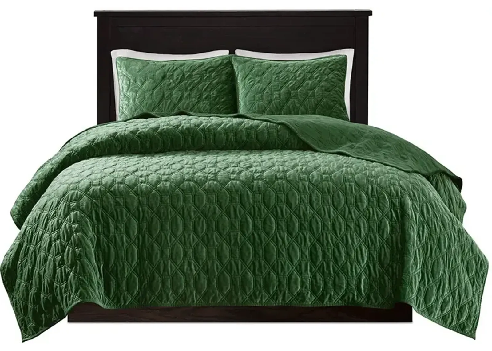 Coraline Full/Queen Quilt Set - Green